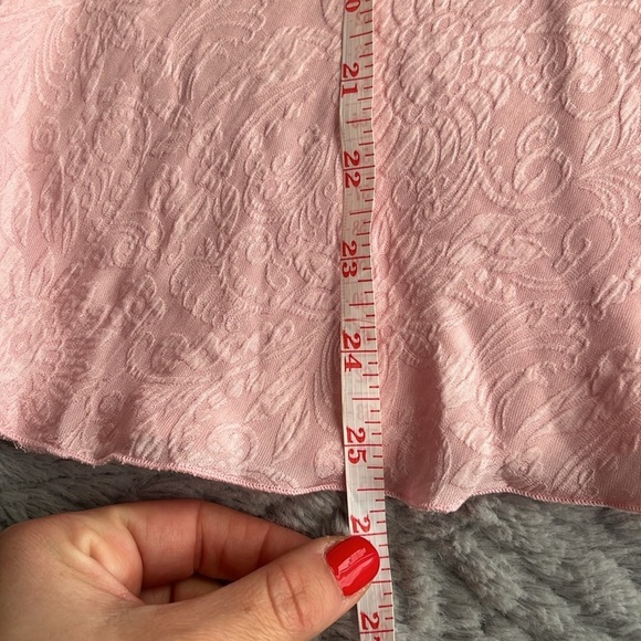 SILKLAND powder Pink 3/4 bell ruffle Sleeve Blouse M coquette fairy roma… - Picture 7 of 9